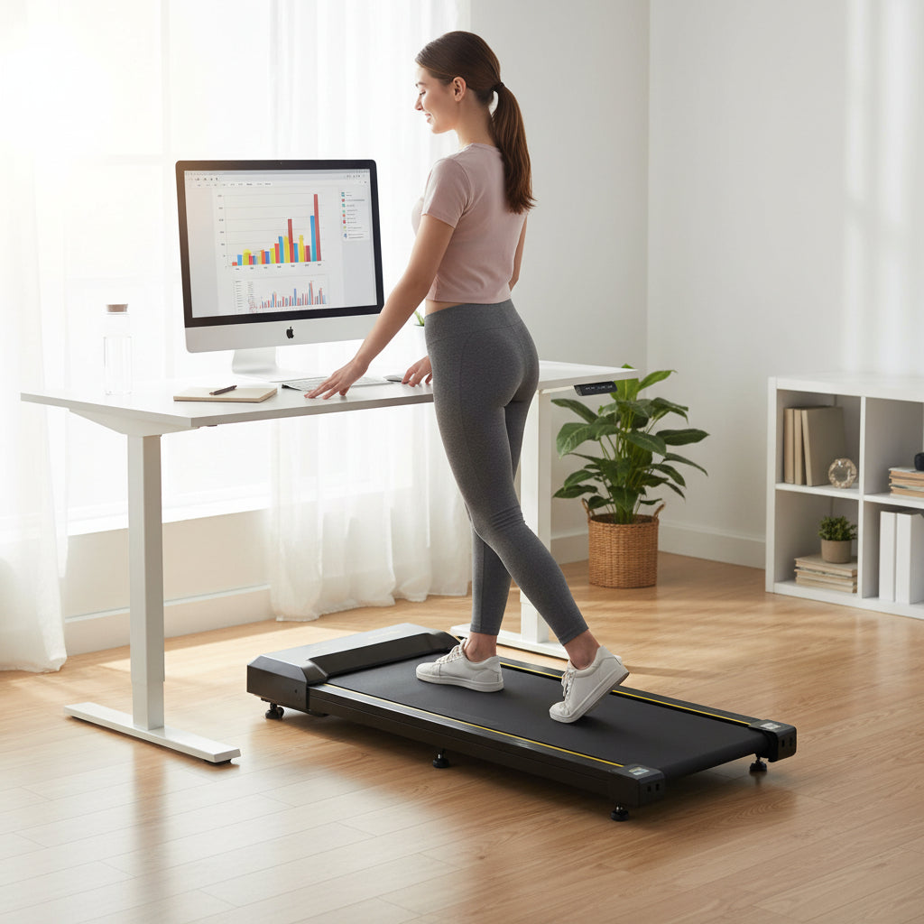 Tapis de marche - Vitesse jusqu'à 6 km/h - Ecran LED